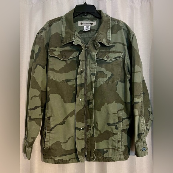 Route 66 Camo Utility Jacket Men’s L Zip & Button Closure Army Green - Picture 4 of 8
